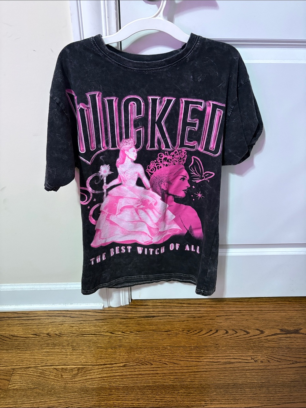 Wicked Graphic Tee - Black & Pink Short Sleeve Top